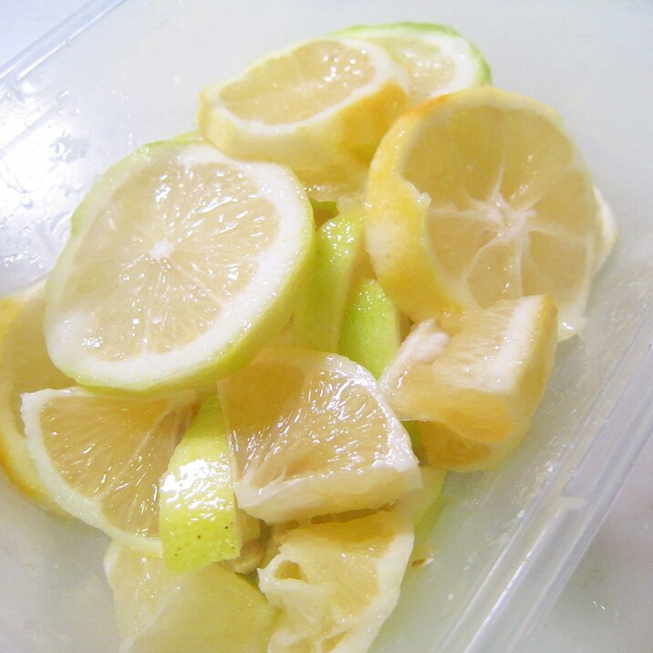 2種檸檬の砂糖漬けシロップグリル
